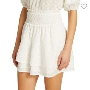 Rails White Embroidered Skirt Addison